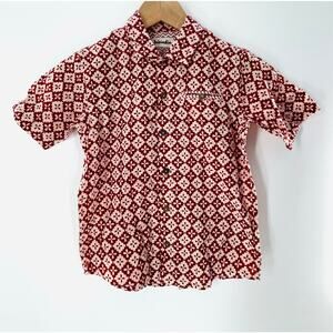 FabIndia KID BUTTON DOWN INDIAN PRINTED SHIRT SHORT SLEEVES